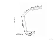LED Schreibtischlampe AQUILA mit Dimmer Silber_1018604