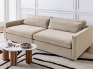 Sofa 3-Sitzer VINSTRA Stoff Taupe_928399