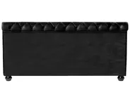 Wasserbett Samtstoff AVALLON 140 x 200 cm Schwarz_846730