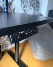 Schreibtisch elektrisch höhenverstellbar DESTINAS 180 cm 80 cm Schwarz_1062379