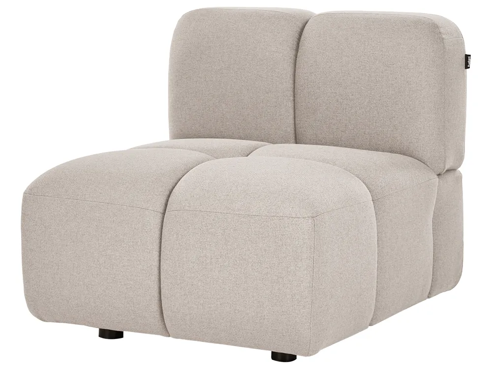 Modular Sofa 3 Seater MAKSABERG Fabric Beige_1133657