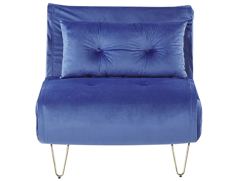 Sofa Set 3-Sitzer VESTFOLD Samtstoff Marineblau_808919