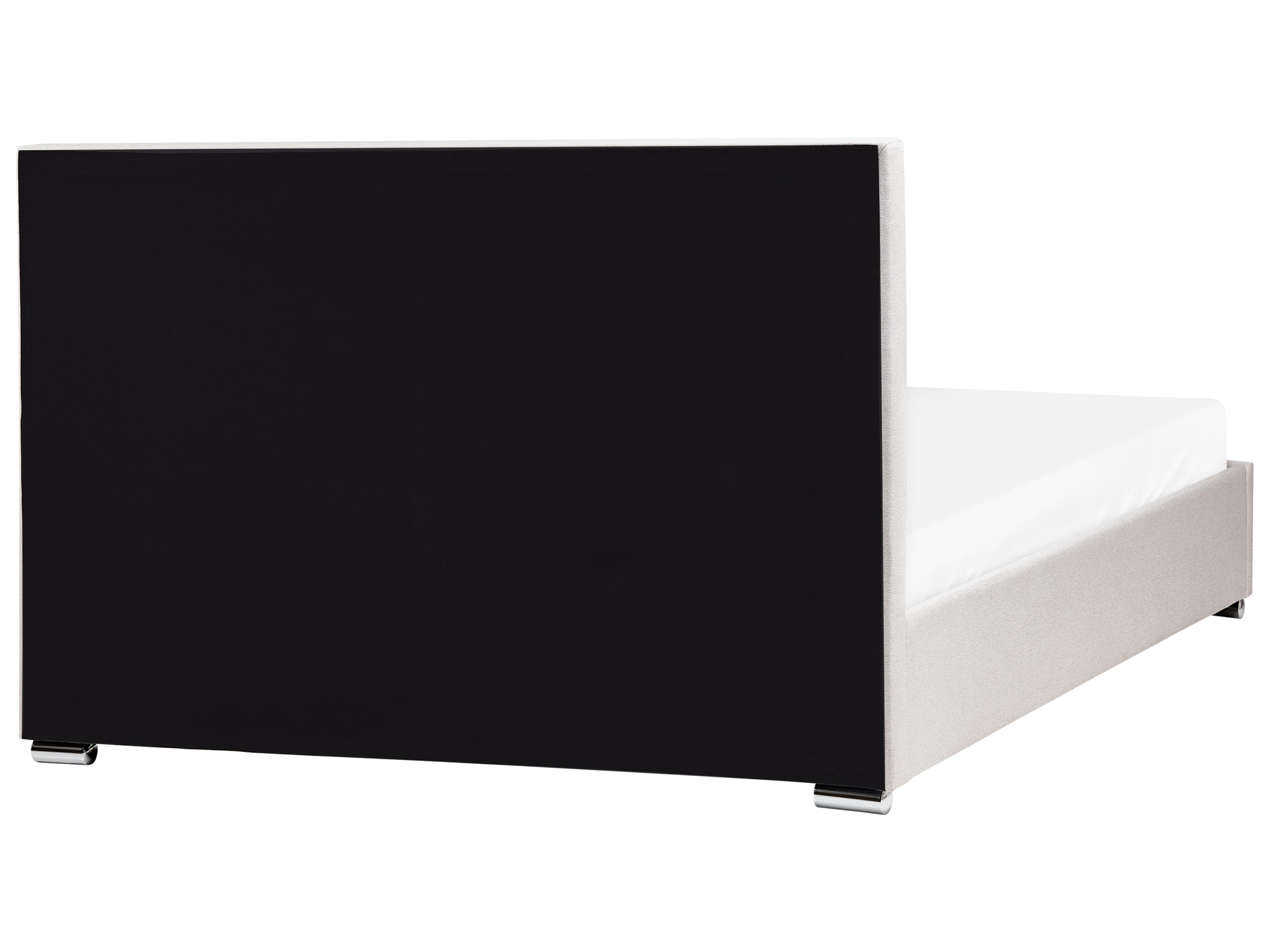 Postelja s prostorom za shranjevanje ROUEN Svetlo bež 160 x 200 cm_996765