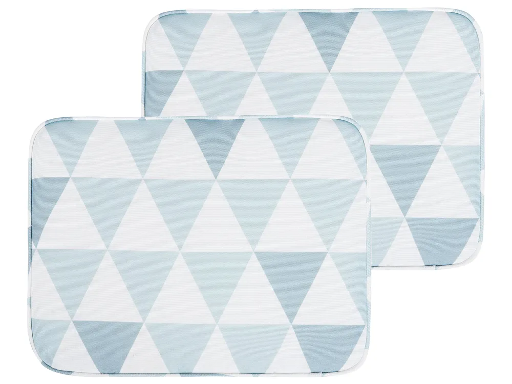 Gartenstuhlkissen 2er Set FIJI 29 x 38 cm Blau