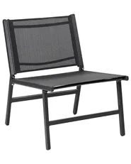 Gartenstuhl MARCEDDI Metall Schwarz_897083