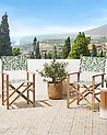 Gartenstuhl 2er Set CINE Akazienholz Weiß