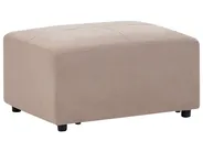 Ecksofa 4-Sitzer KOHLO mit Ottomane Stoff Taupe linksseitig_945156