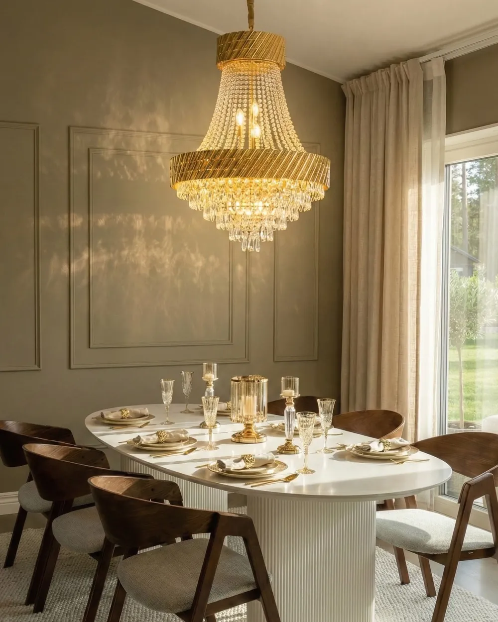 Kronleuchter KARSA Kristall Gold