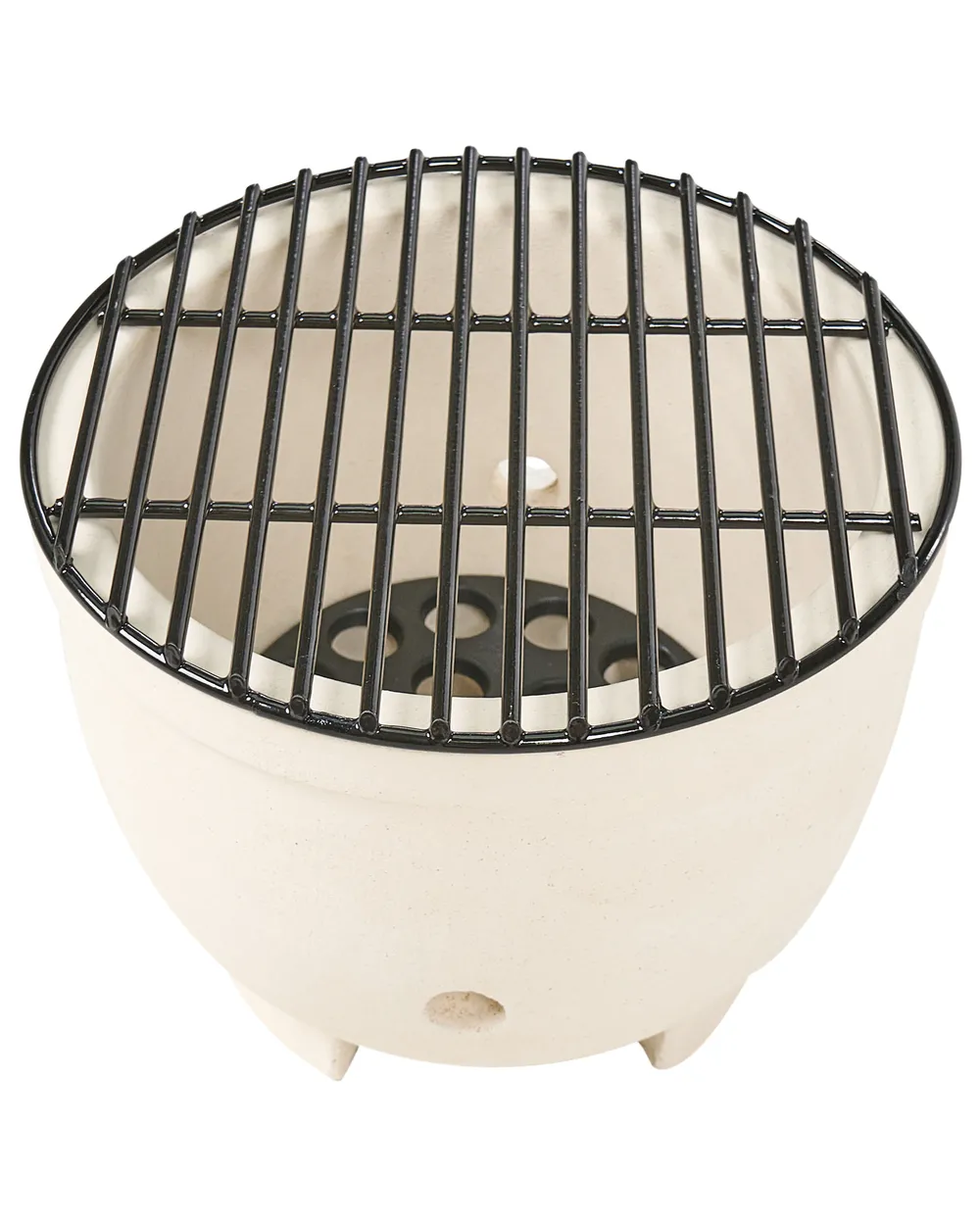 Mini-Holzkohlegrill KAMADO Keramik Schwarz_1007548