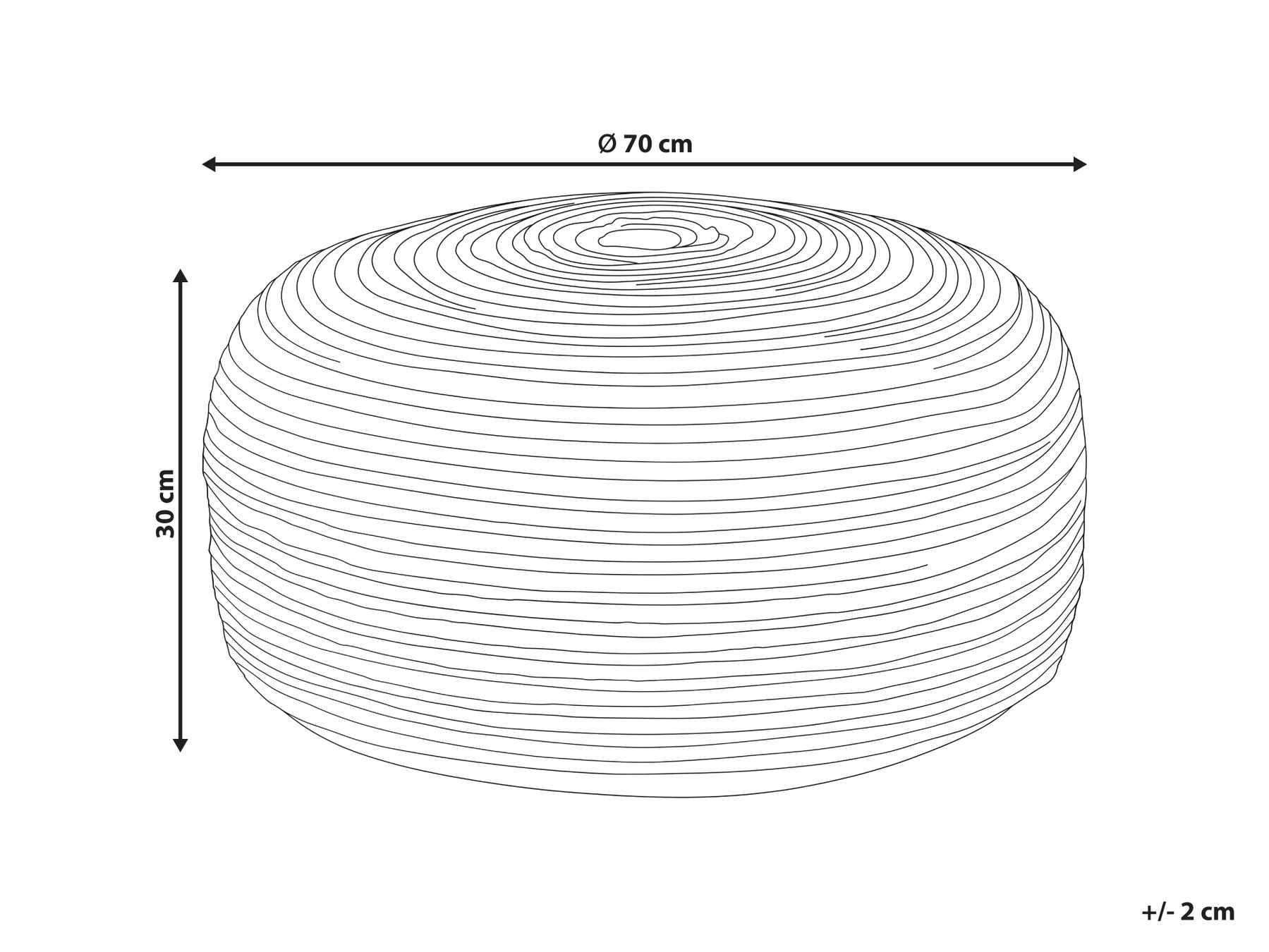 Pouffe JUTUR Jute Beige_1099914