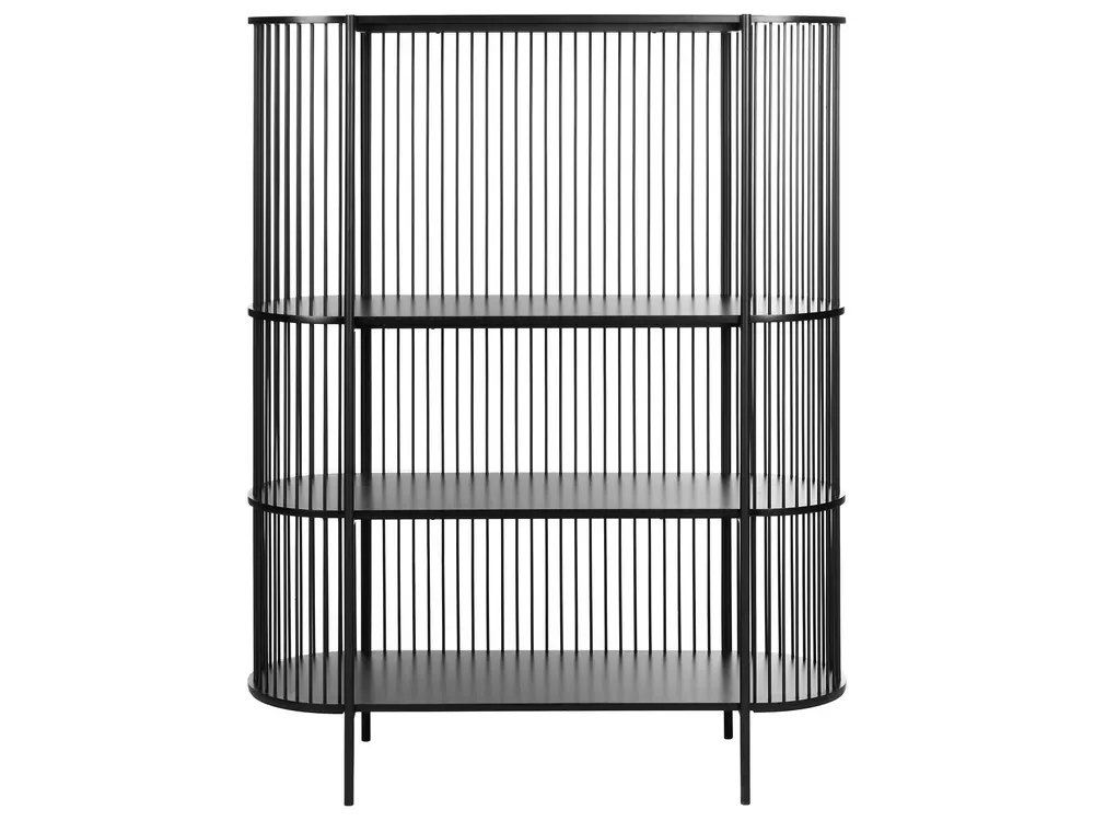 3 Tier Shelving Unit BIRSON 151 cm Black_1002514