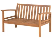 Lounge Set mit Tisch und Ottomane 4-Sitzer MANILA Akazienholz Hellbraun_803172