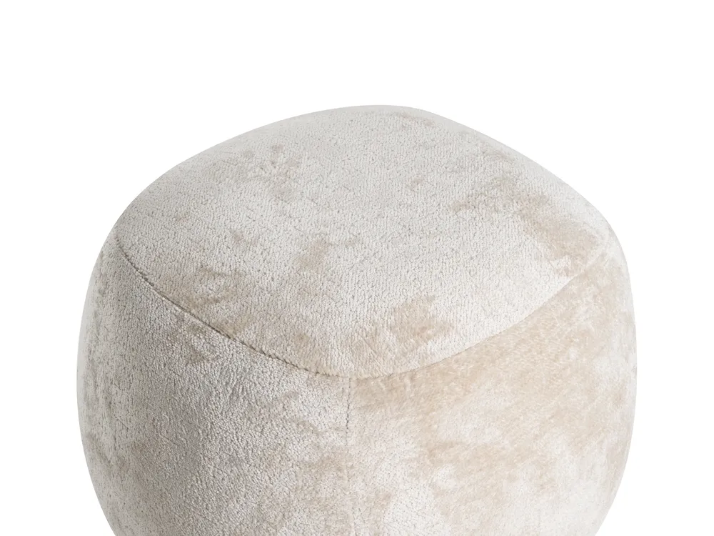 Pouf BARRON Chenillegewebe Beige_1077102