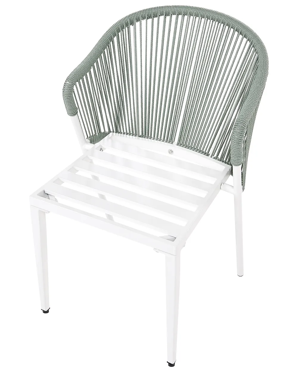 Set of 2 Garden Chairs with Cushions PARANEA Metal Green_1179771
