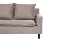 Corner Sofa 3 Seater ELVENES Velvet Taupe Right Hand_966926