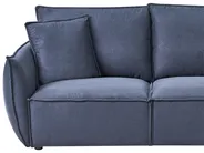 Sofa 3-Sitzer KUNES Stoff Dunkelblau_1013235