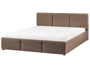 Bett mit Stauraum BOUSSE Bouclé Taupe 160 x 200 cm_980155
