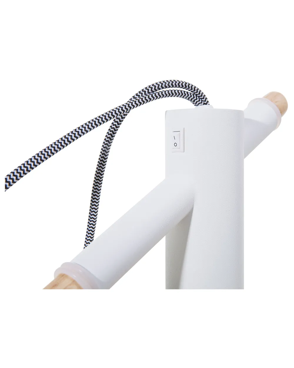 Floor Lamp OWENS Adjustable Ash Wood White_664505