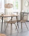 Set van 2 eetkamerstoelen CANTON Beige