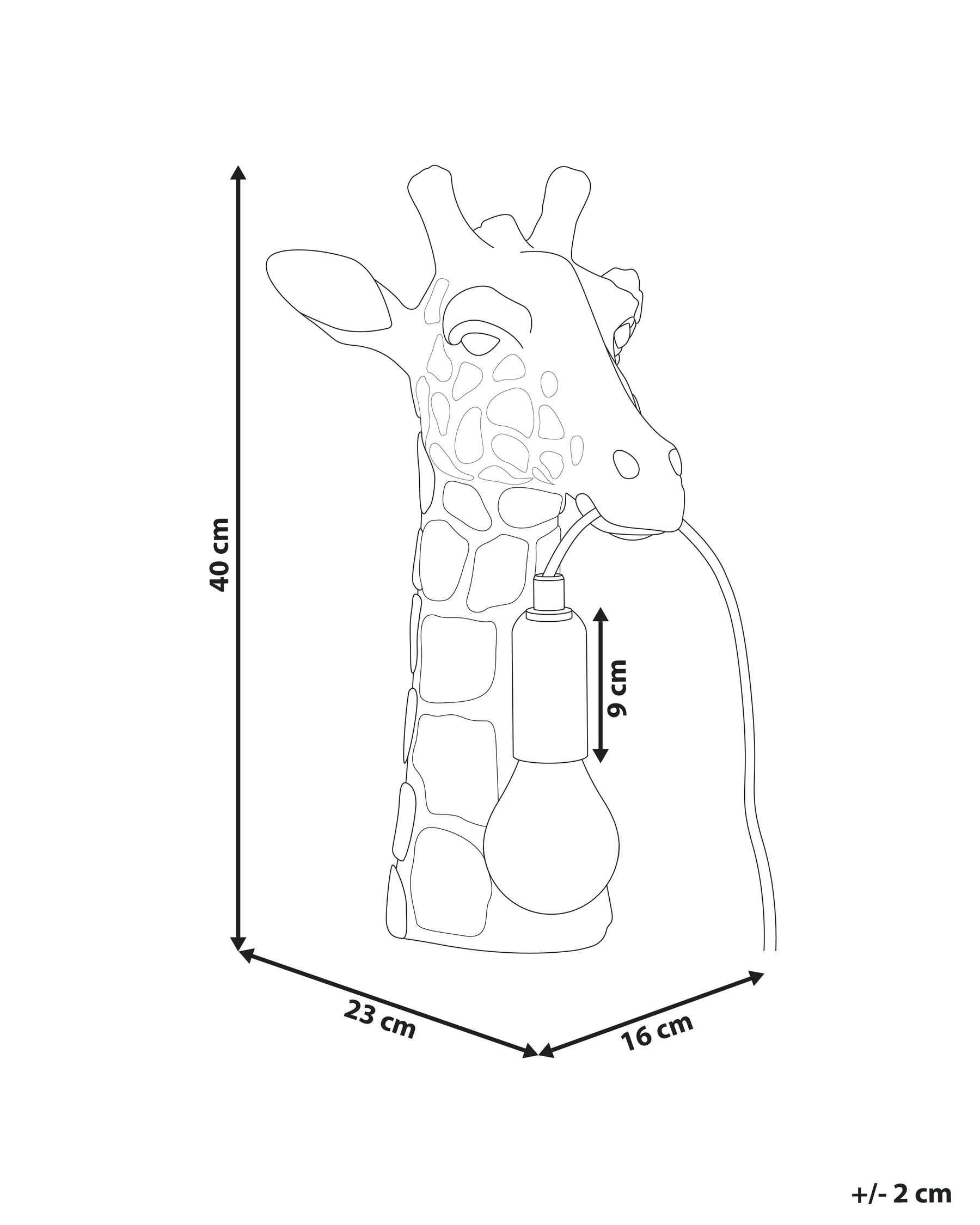 Tischlampe Giraffe MALAIKA Gold_1003568