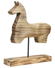 Figurine Horse COLIMA Paulownia Wood Light Brown_791686