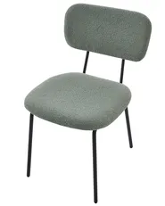 Set of 2 Chairs ADAIR Boucle Light Green_987132