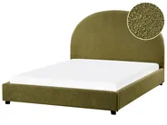 Wasserbett Bouclé VAUCLUSE 140 x 200 cm Olivgrün_977634