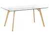 Esstisch HUDSON Transparent 160 cm 90 cm Sicherheitsglas