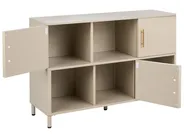 Sideboard mit 3 Türen OMBURA Metall Beige_1082627