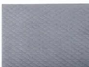 Bett mit Lattenrost Samtstoff BAYONNE 180 x 200 cm Hellgrau_713687