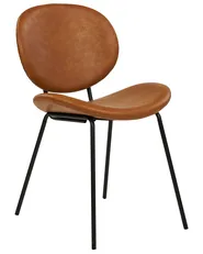 Esszimmerstuhl 2er Set LUANA Kunstleder Goldbraun_873671