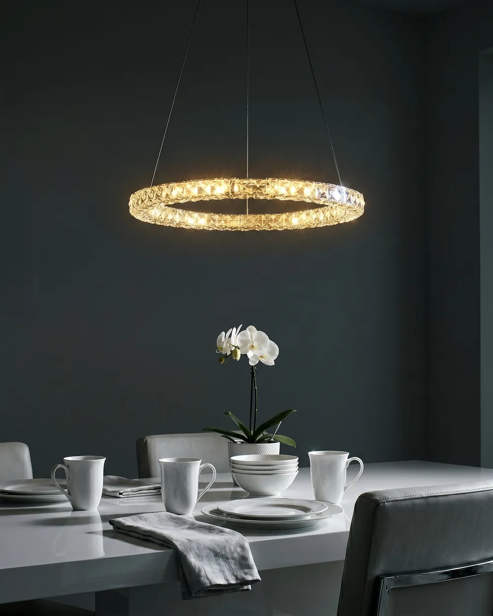 LED Hängeleuchte MAGAT Kristall Silber_1085276