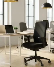 Office Chair KAMILON Fabric Brown_1164722