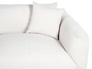 Sofa 3-Sitzer LUVOS Stoff Cremeweiß_885590