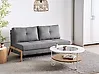 Schlafsofa 2-Sitzer EDLAND Stoff Dunkelgrau