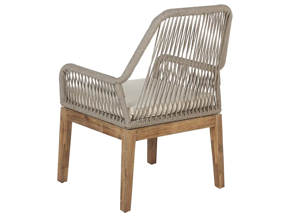 Gartenmöbel Set 4-Sitzer OLBIA inkl. Kissen Beton Beige_816566