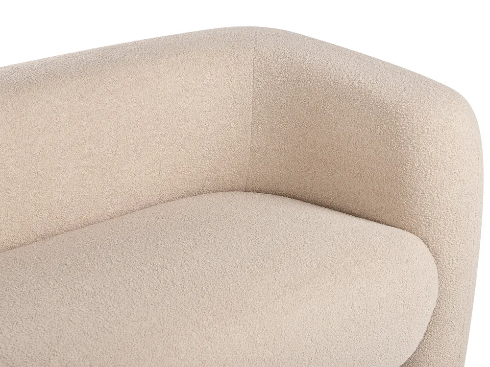 Sofa 3-Sitzer LEIREN Bouclé Beige_920709