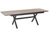 Ausziehbarer Gartentisch FANES 184/242 cm 90 cm Metall Graphitgrau