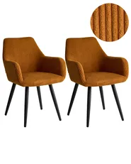 Esszimmerstuhl 2er Set MORI Cord Orange_1042091