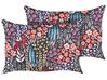 Gartenkissen 2er Set CASTELARO Blumenmuster 40 x 60 cm Bunt