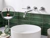 Wall Mounted Basin Mixer Tap ISHINCA Brass Silver