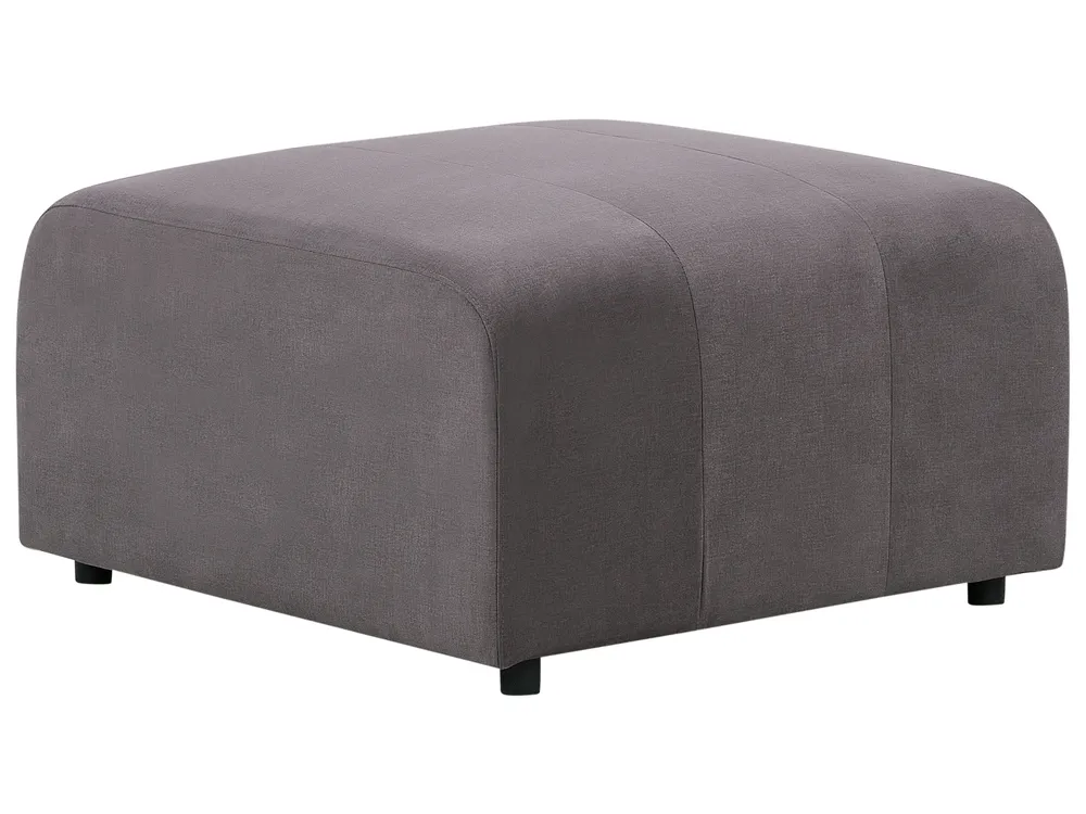 Ottomane FALSTERBO Samtstoff Taupe