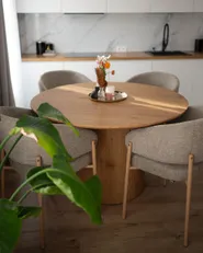 Dining Table SHEHO Light Brown 120 cm 120 cm_1188080