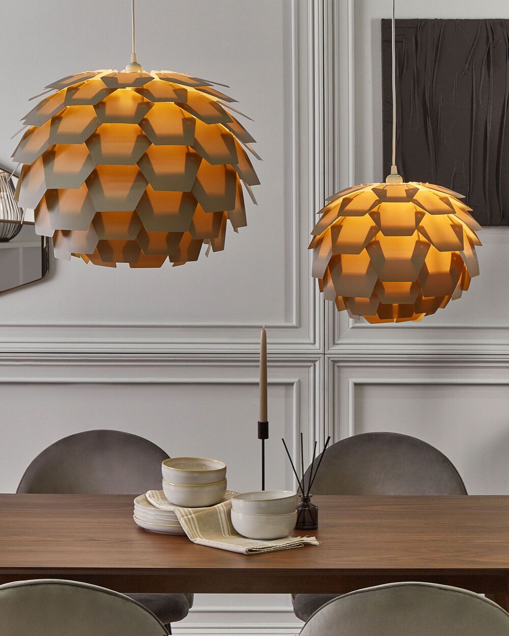Hanglamp SEGRE L Grijs