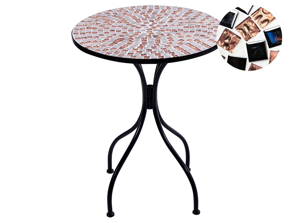 Outdoor Bistrotisch CARPINO 60 cm 60 cm Schwarz