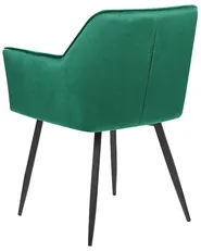 Set of 2 Dining Chairs JASMIN Velvet Emerald Green_859420