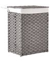 Wasmand met deksel MUCUBAJI Stof Grijs 83 L