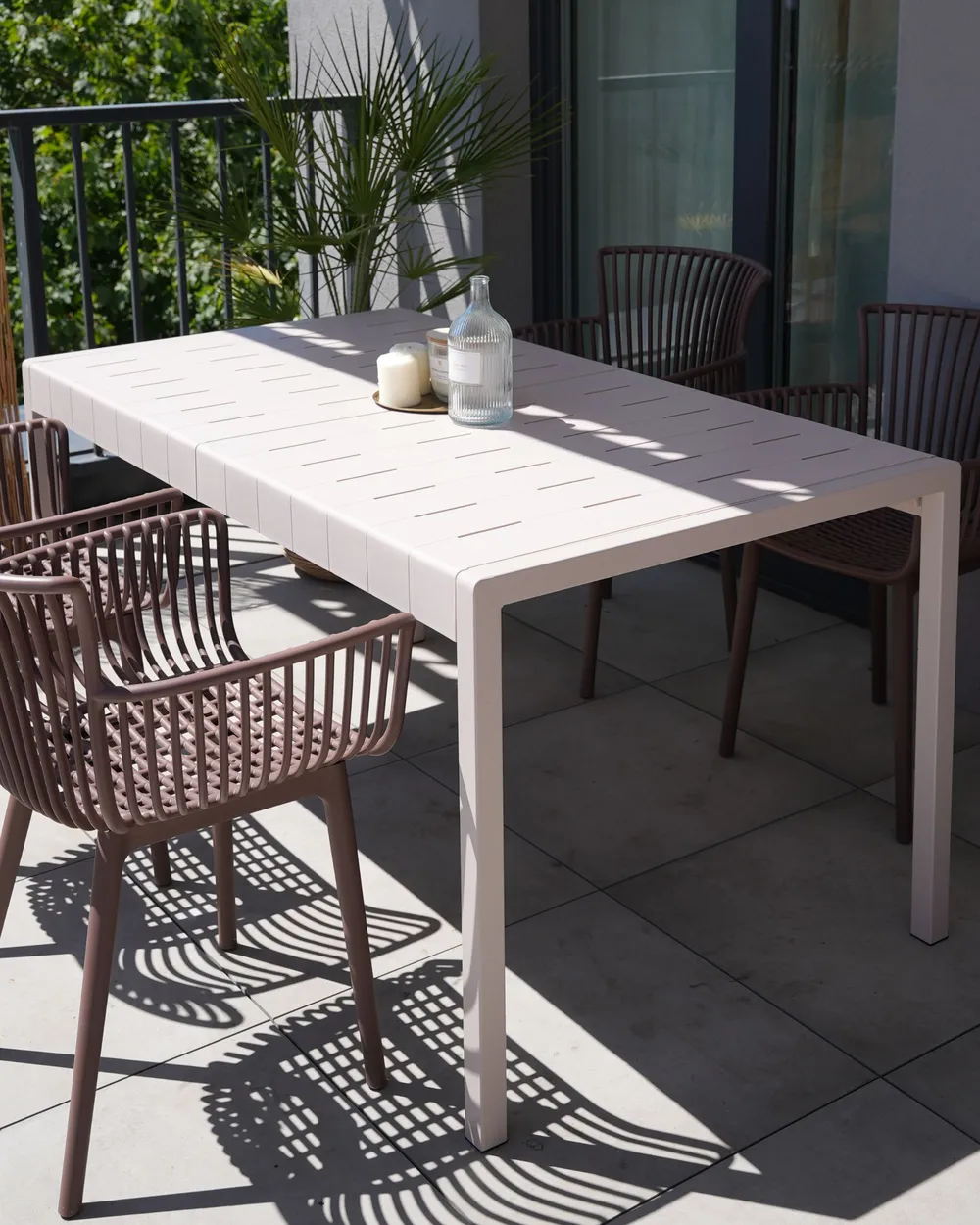 Gartentisch BARTICA 154 cm 84 cm Beige_1085658