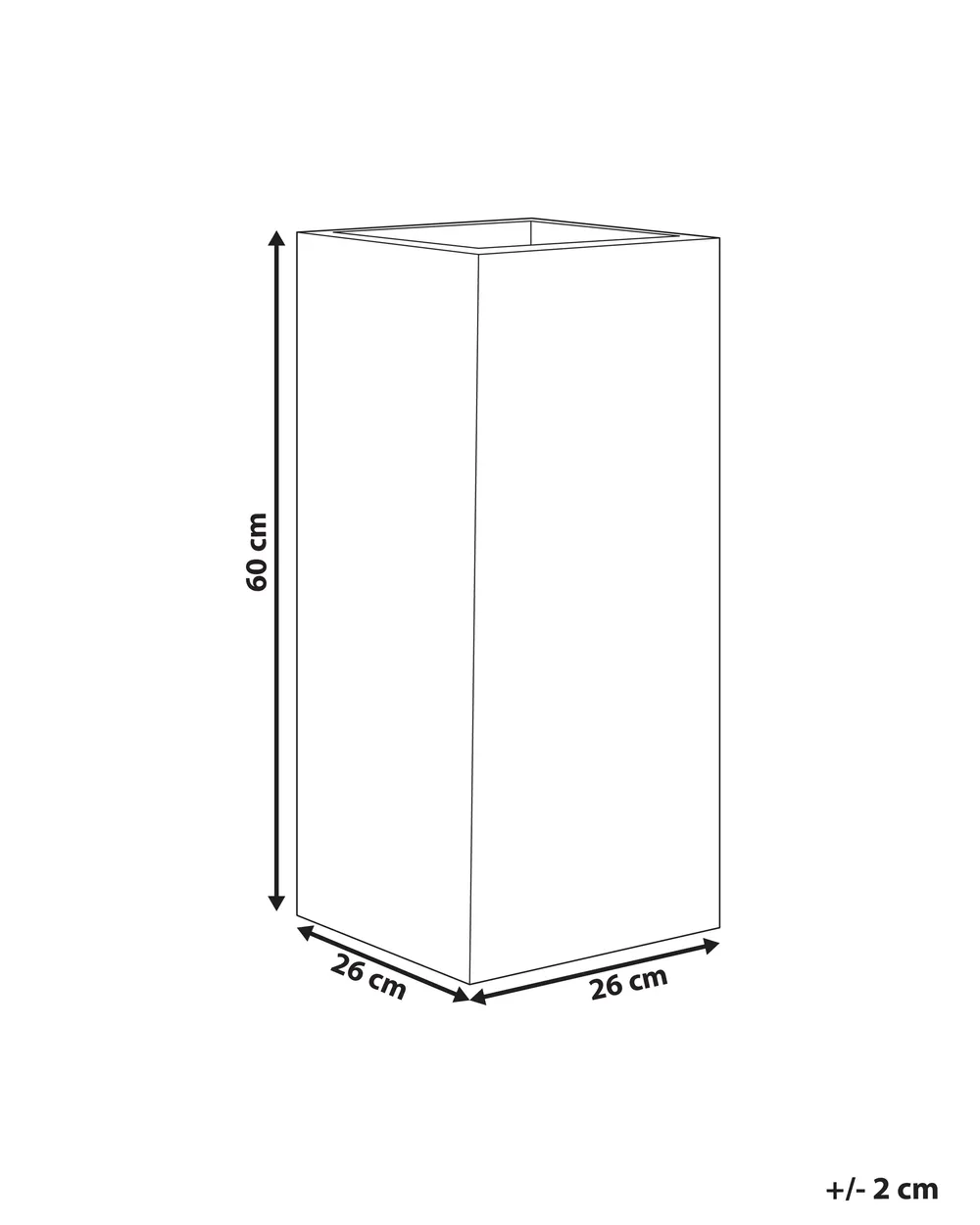 Plant Pot DION 26 cm Light Grey_896515