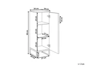 Badezimmerschrank MISCANTI Bambusholz 30 cm Hellbraun_1014236